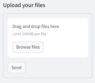 How to upload your files