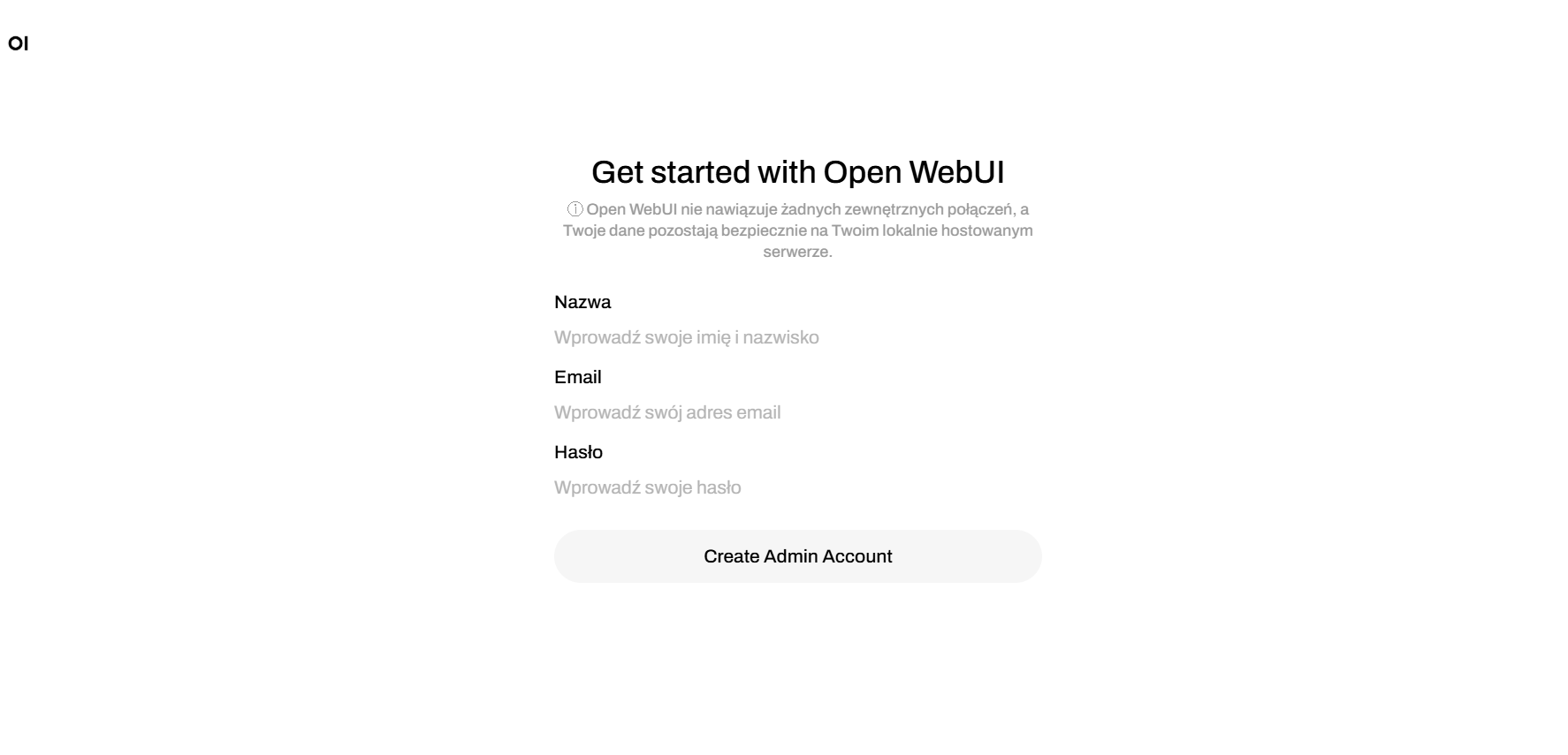 OpenWebUI Admin Register